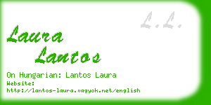 laura lantos business card